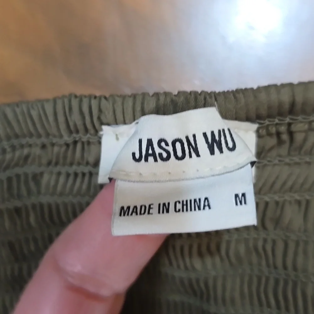 Jason Wu cropped puff sleeve top - Picture 6 of 11